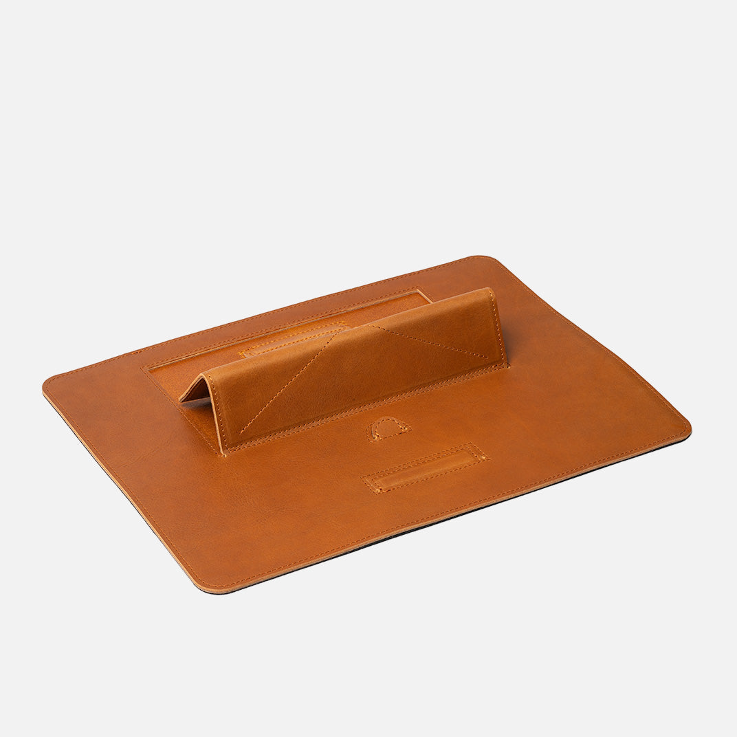 Full-Grain Leather Desktop iPad Stand